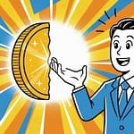 半額キャンペーンのイメージイラスト