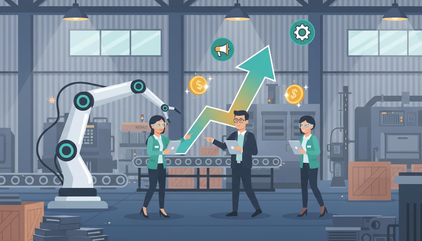 省力化投資と生産性向上のイメージ